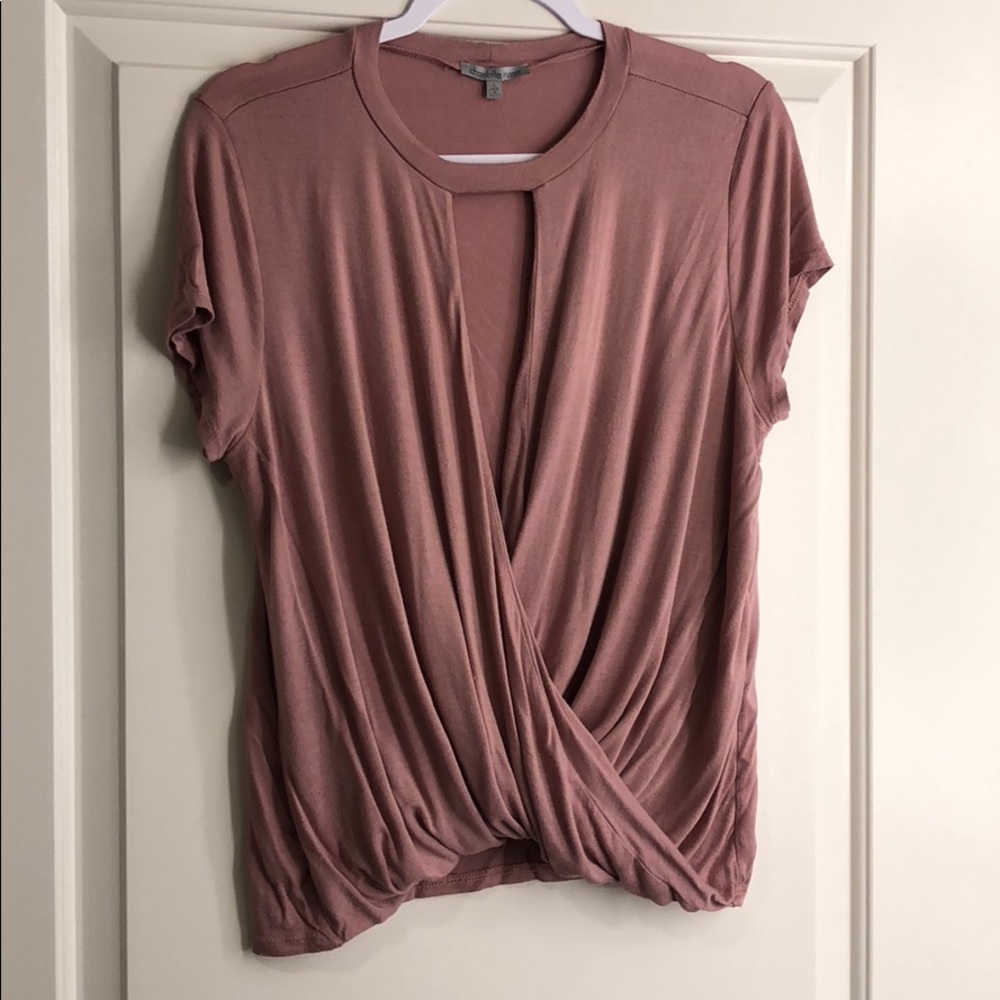 Charlotte Rouse pink shirt